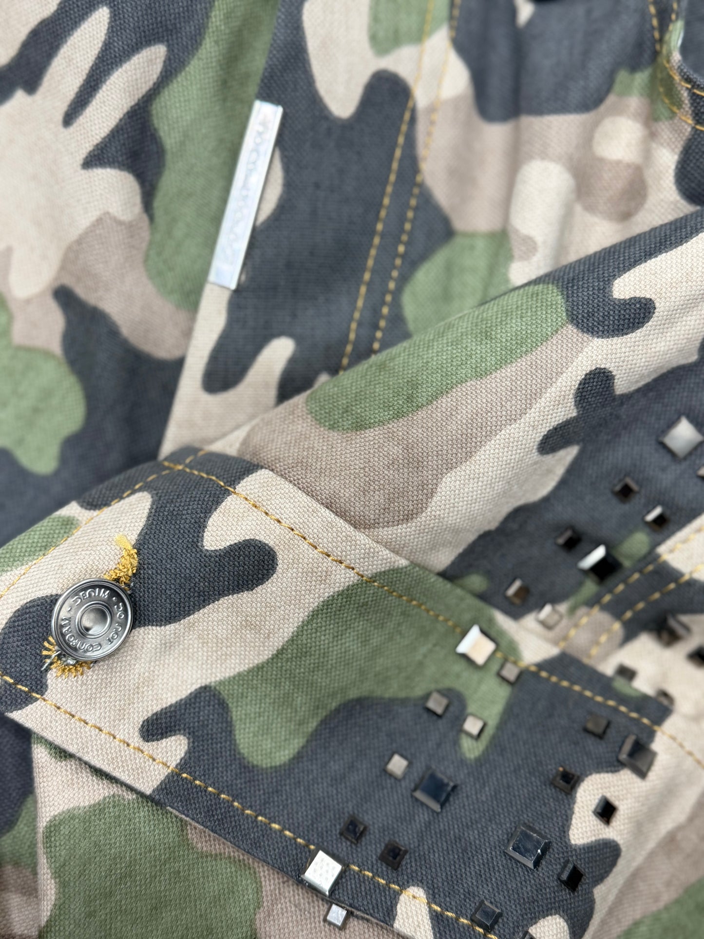 MILITARY SHORT POCKETS RHINESTONE 2625