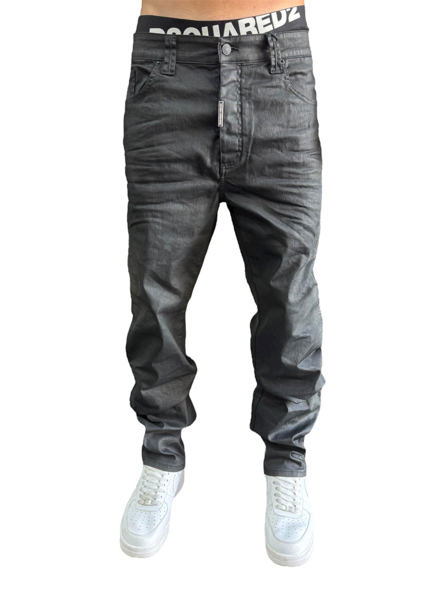BAGGY WAXED DENIM
