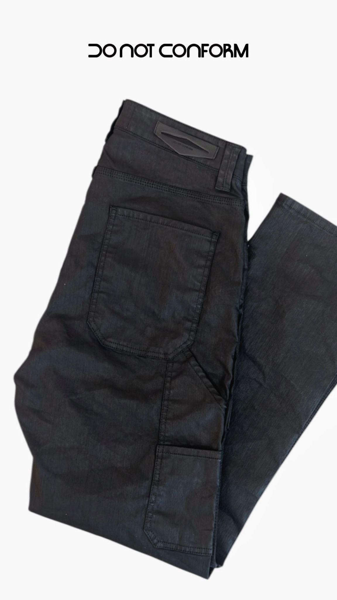 BAGGY WAXED DENIM