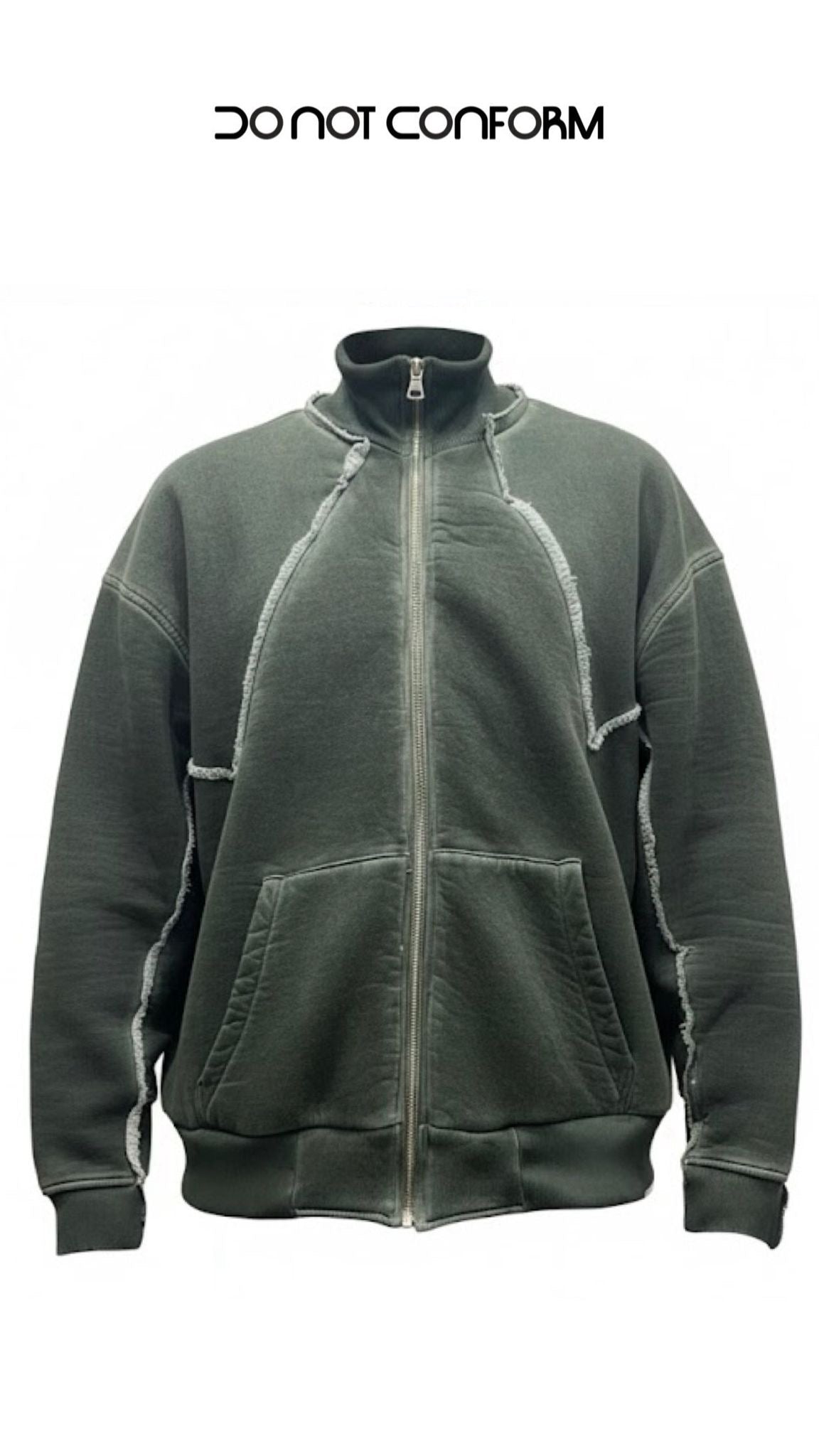 WASHED SWEATSHIRT ARMY GREEN