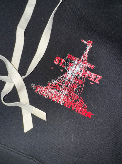 BLACK HOODIE ST. TROPEZ 20