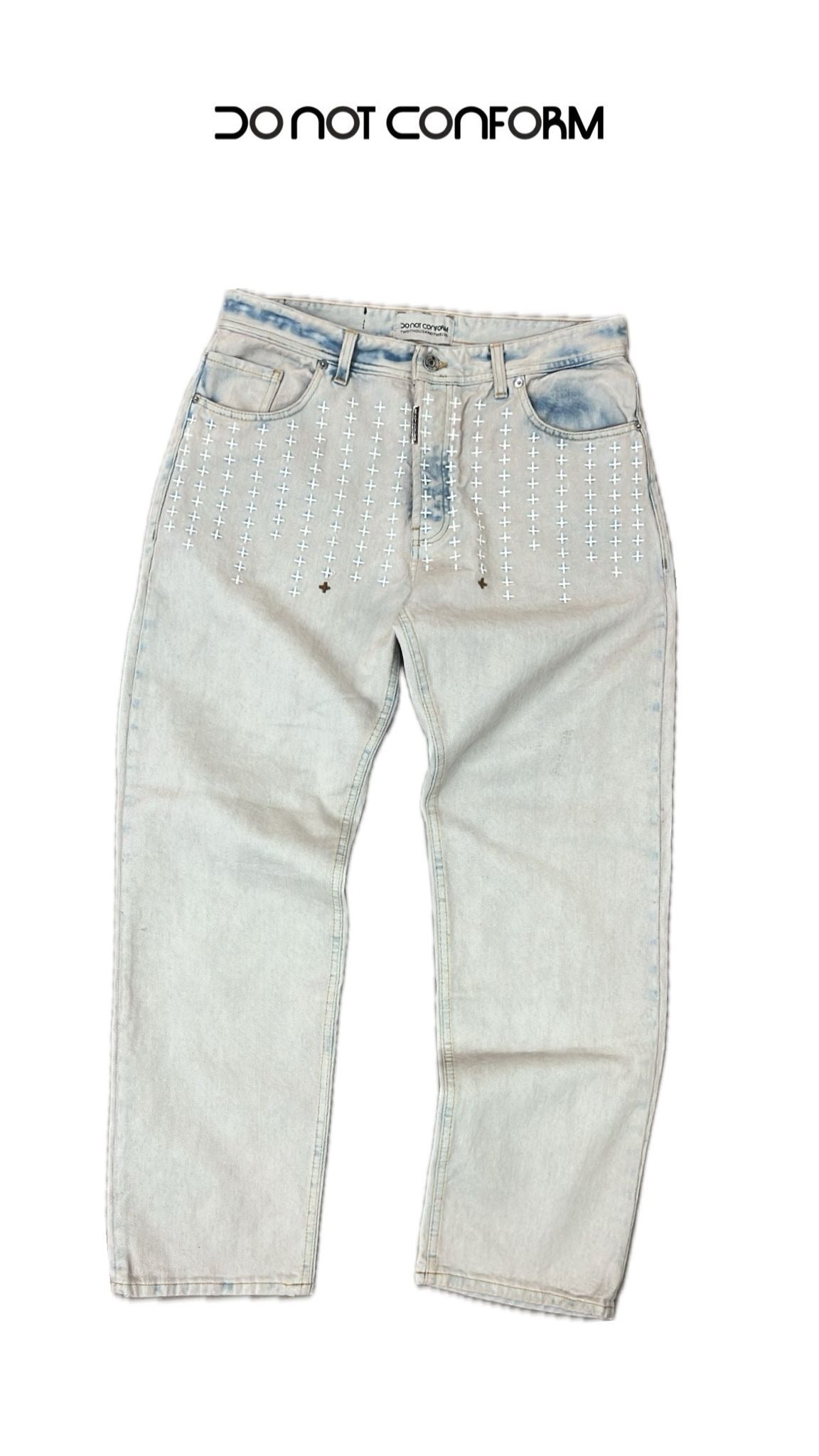 CAMOMILE BAGGY CROSS EMBROIDERY