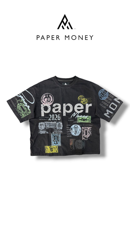 DREAMERS BLACK TEE PAPER MONEY