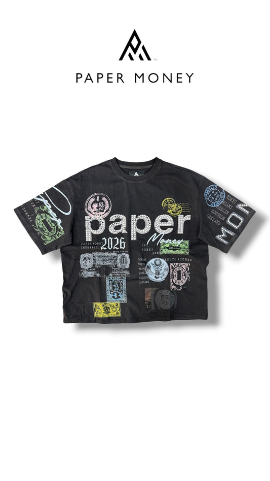 DREAMERS BLACK TEE PAPER MONEY