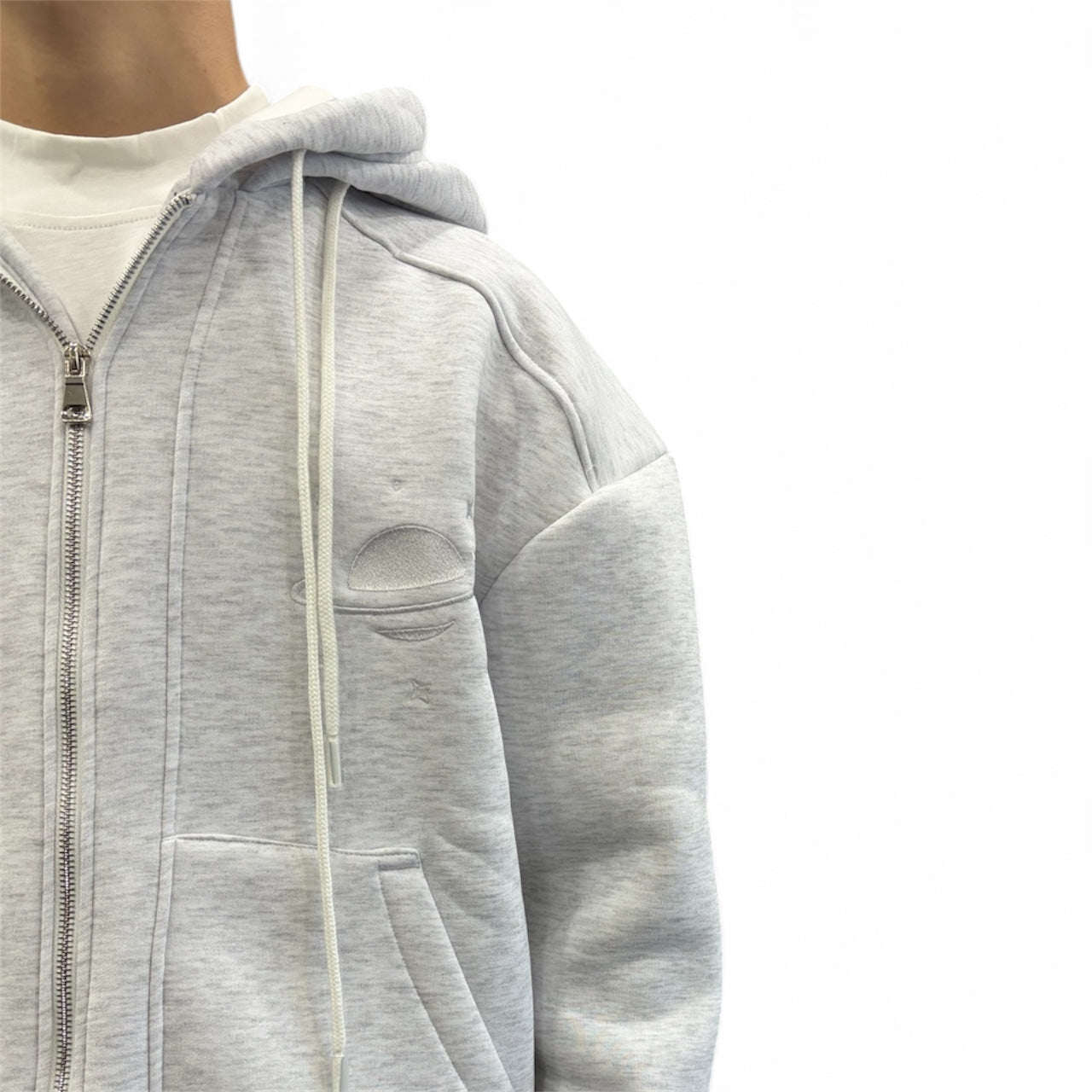 SATURN DOUBLE HOODED GREY