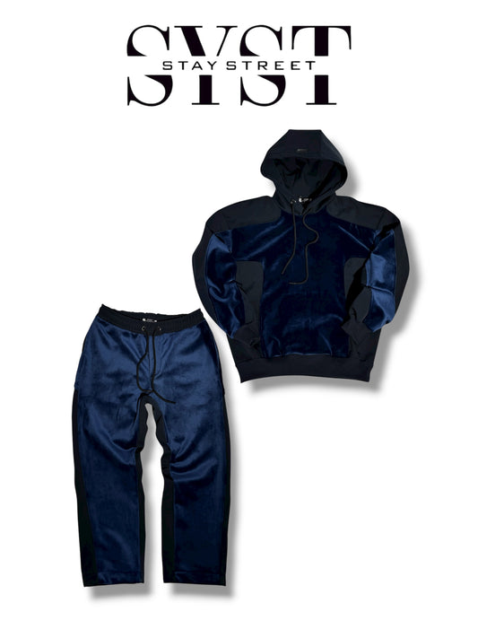 DOUBLE FABRIC SUIT BLU