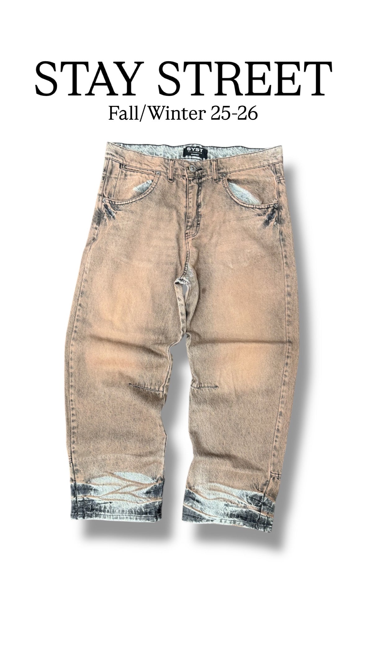 BAGGY SABBIATO PLACCATO