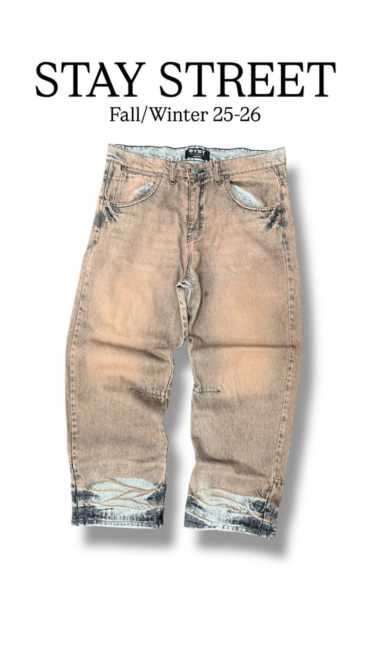 BAGGY SABBIATO PLACCATO