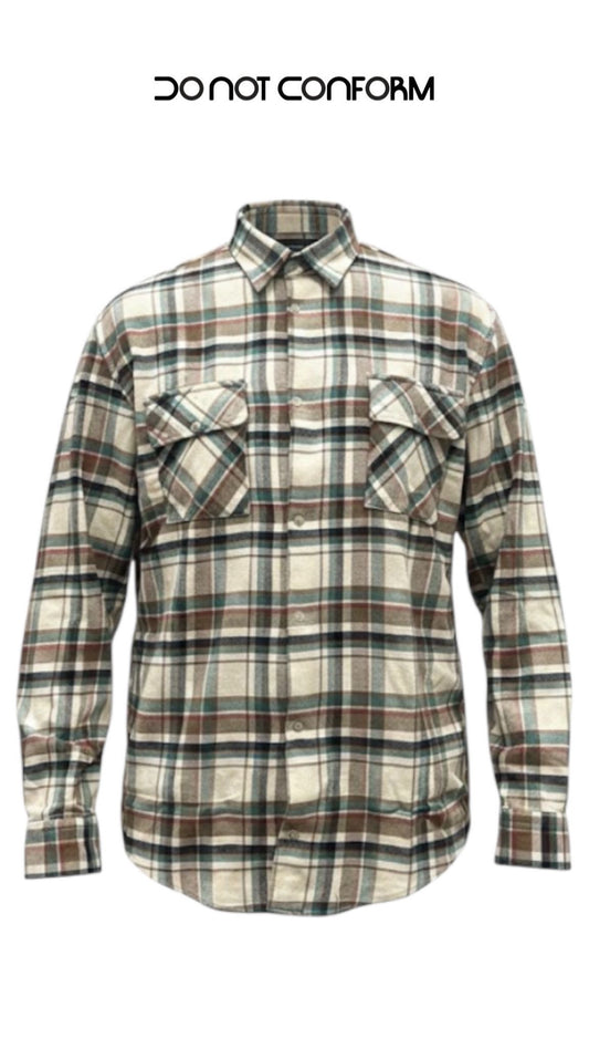 CHECK FLANNEL SHIRT MADE BY DNC