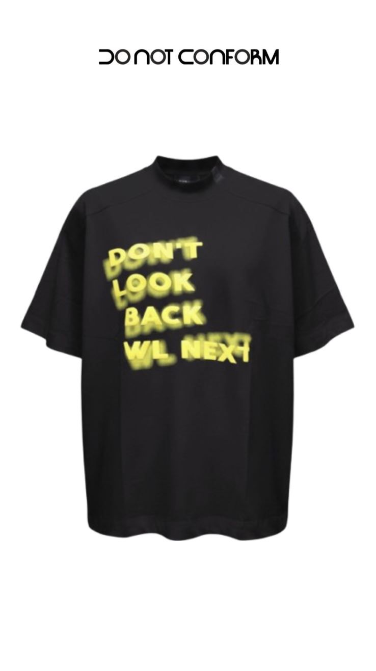BLACK TEE LOOK BACK 5060