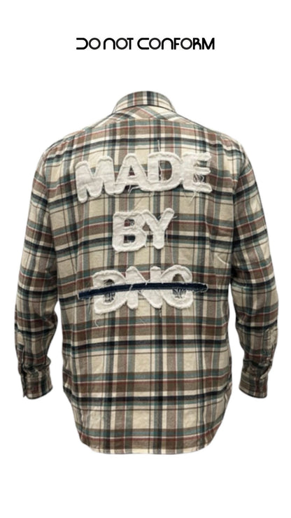 CHECK FLANNEL SHIRT MADE BY DNC