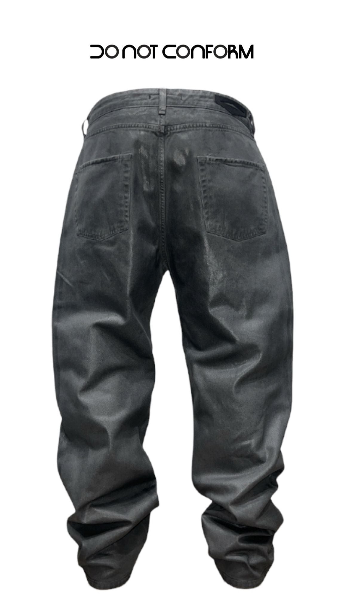 BAGGY GREY WAXED LEATHER 2040/1