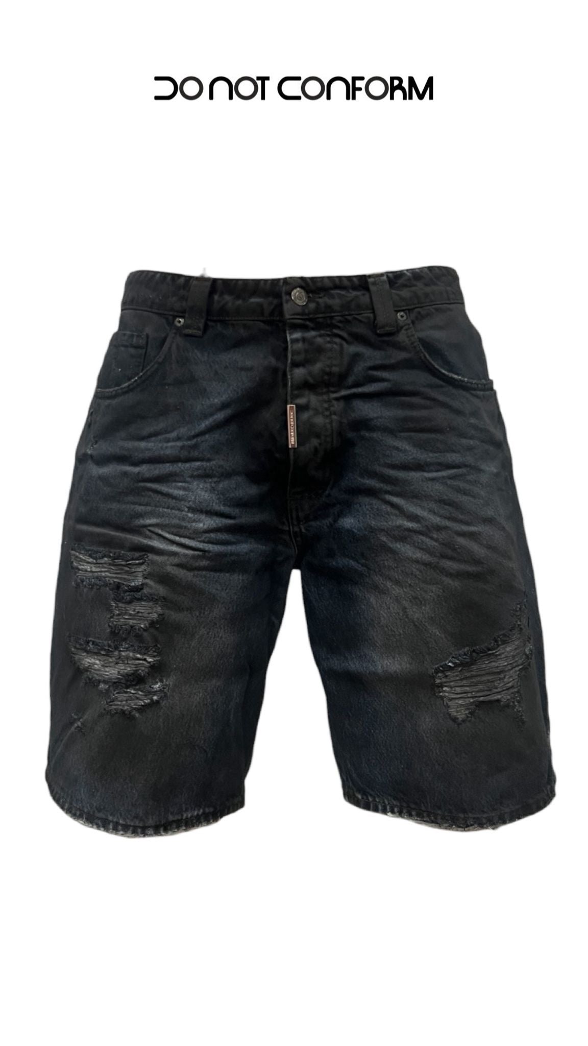SHORT BLUE PIGMENTED BLACK ABRASIONS 2614
