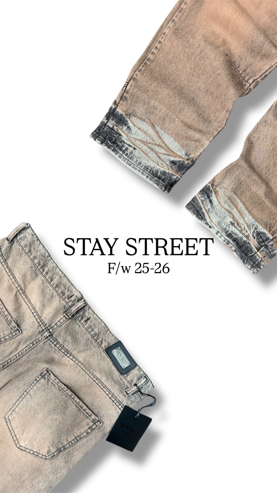 BAGGY SABBIATO PLACCATO