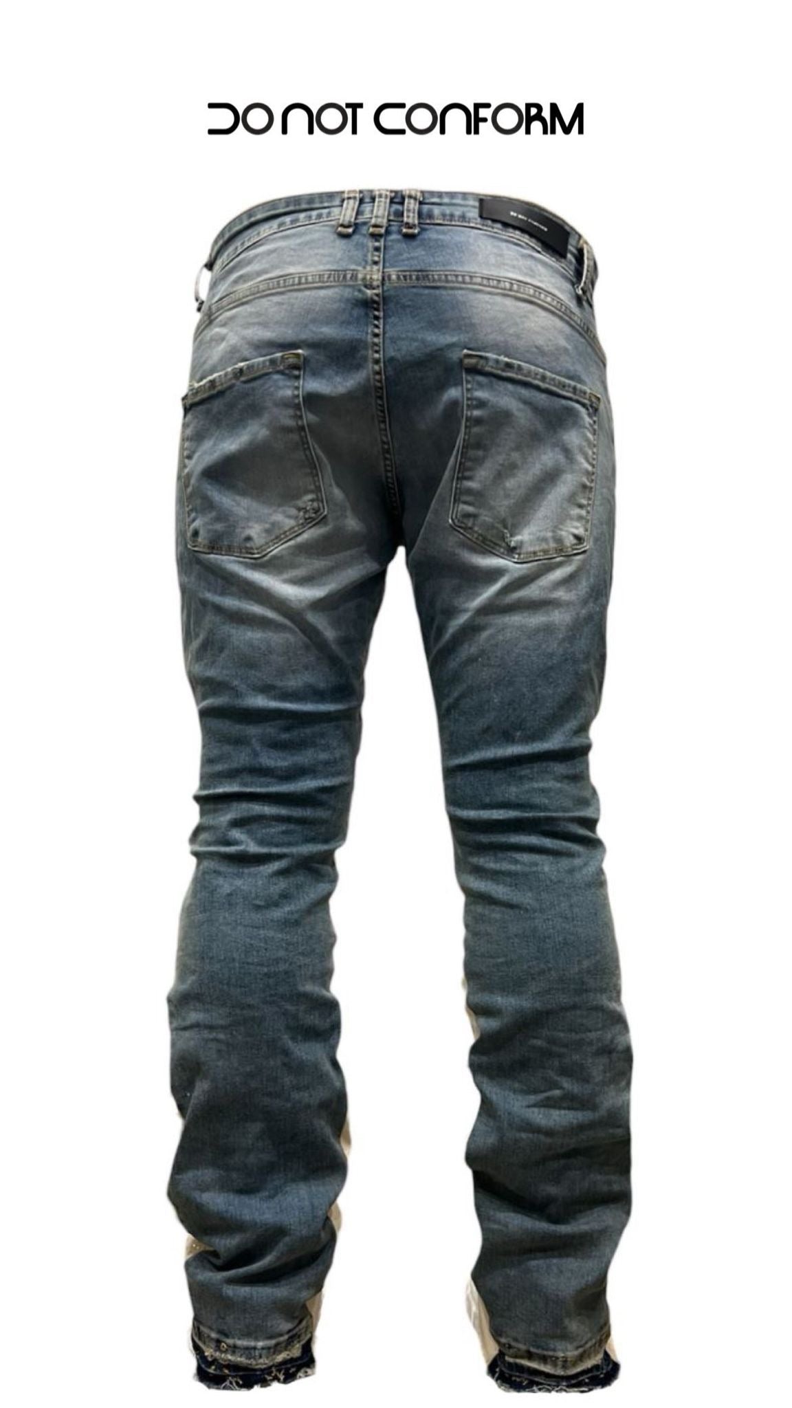 FLARE DENIM PEARLS AND RHINESTONES 600
