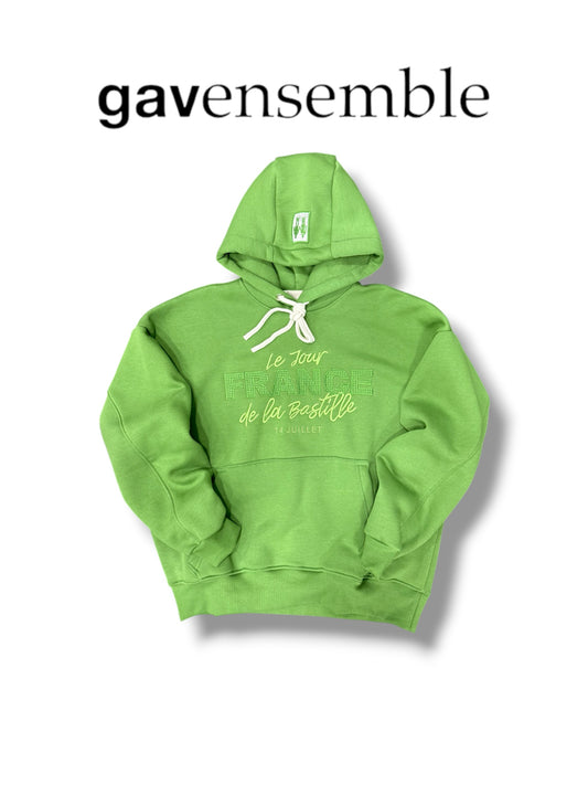 HOODIE LE TOUR FRANCE DE LA BASTILLE GREEN