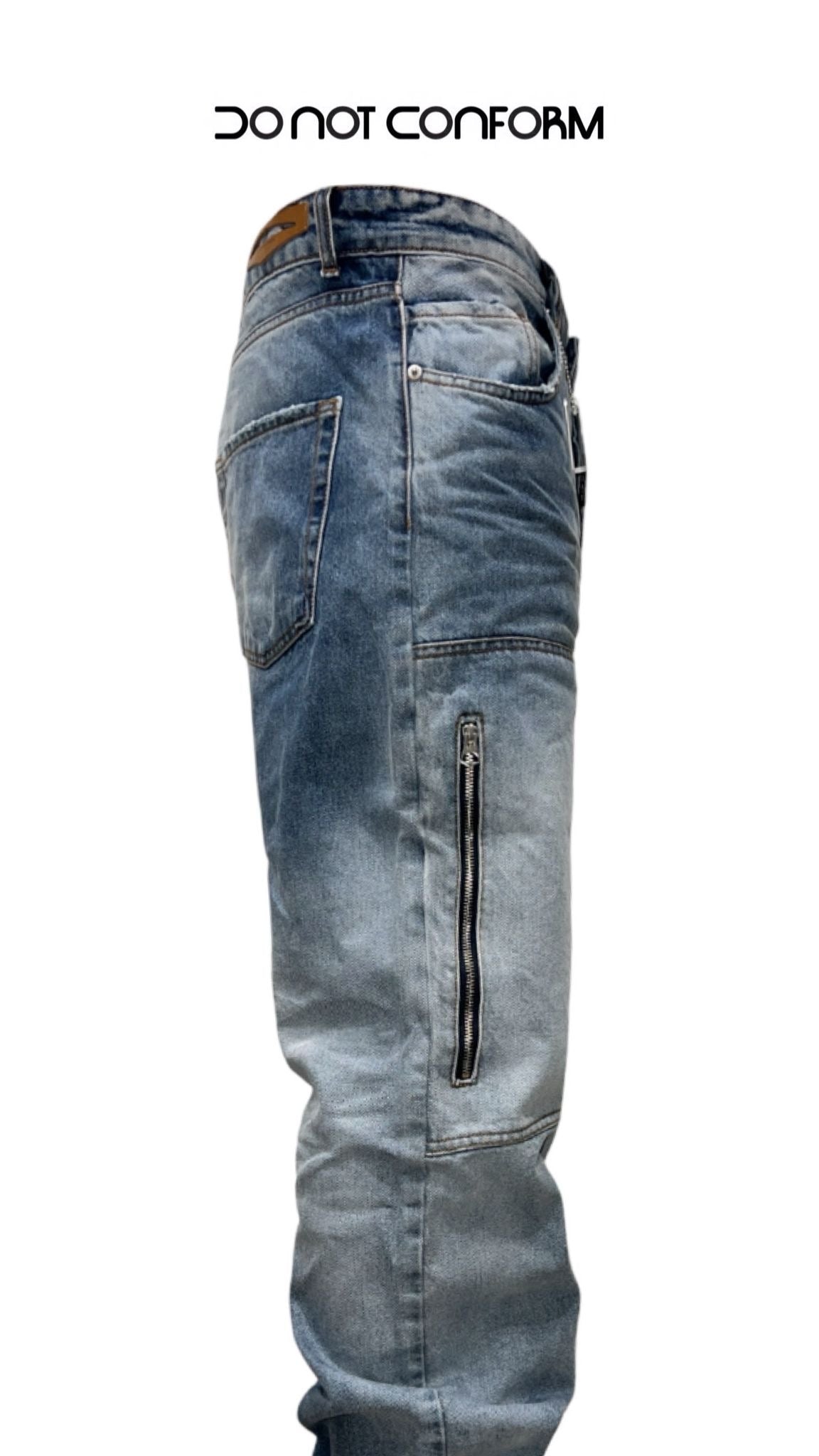 CARPENTER ZIP BLUE BAGGY