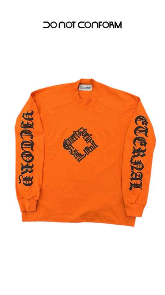 ORANGE LONG SLEEVE PRINT ALL SIDES