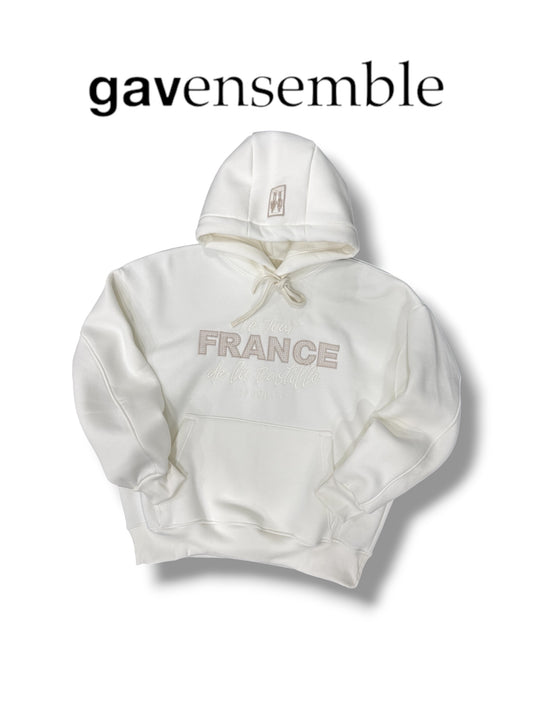 HOODIE LE TOUR FRANCE DE LA BASTILLE WHITE