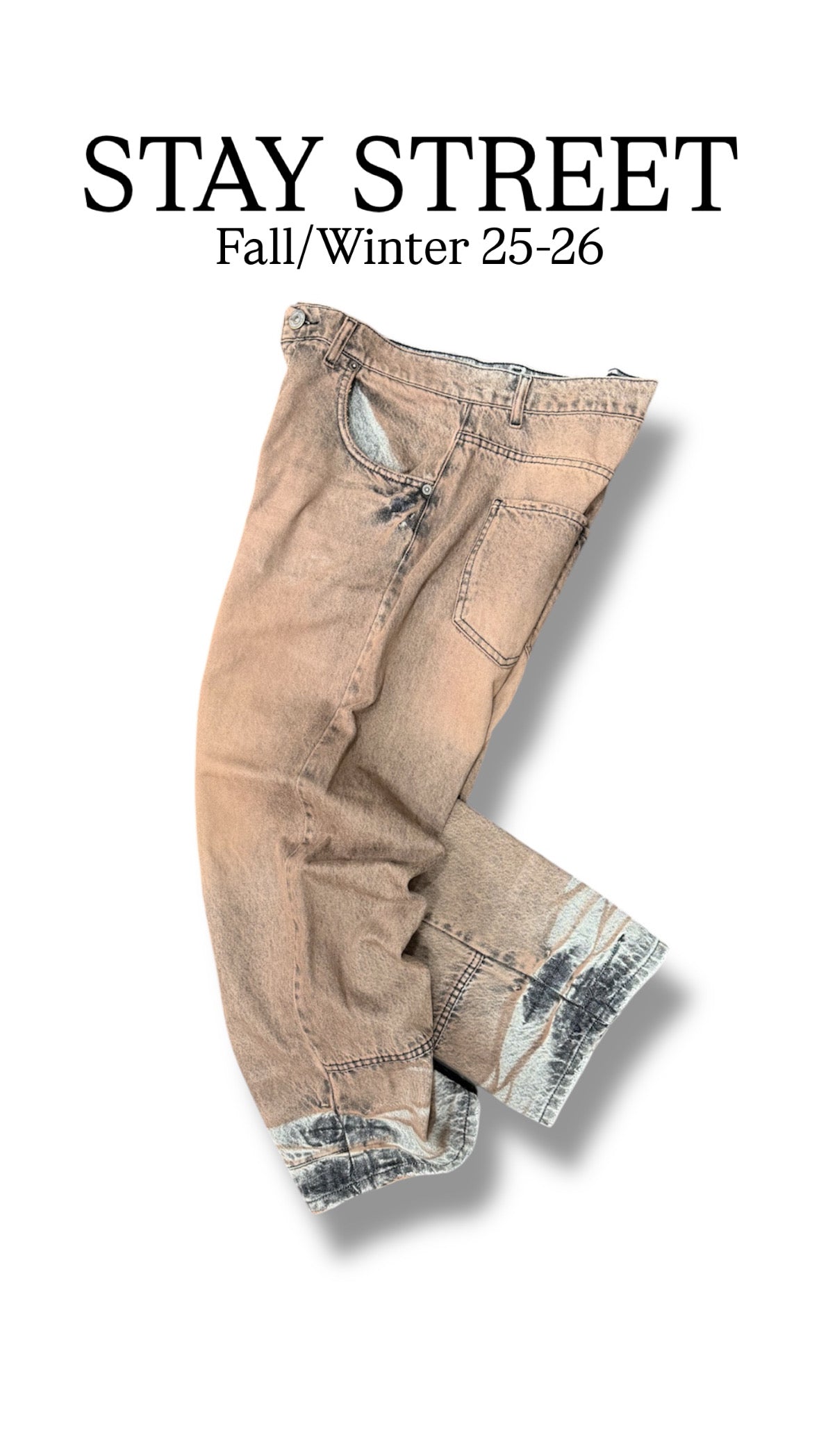 BAGGY SABBIATO PLACCATO