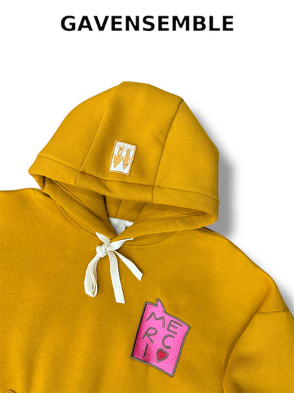 HOODIE MERCI MUSTARD 40