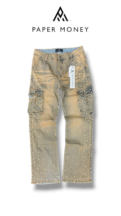 CRYSTALLIZED PEARL PANTS PAPER MONEY