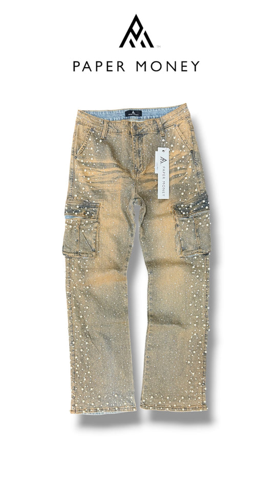 CRYSTALLIZED PEARL PANTS PAPER MONEY