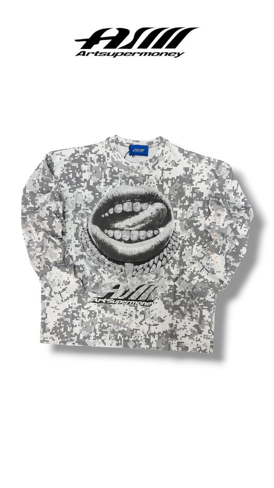 PIXEL WHITE LONGSLEEVE ASM