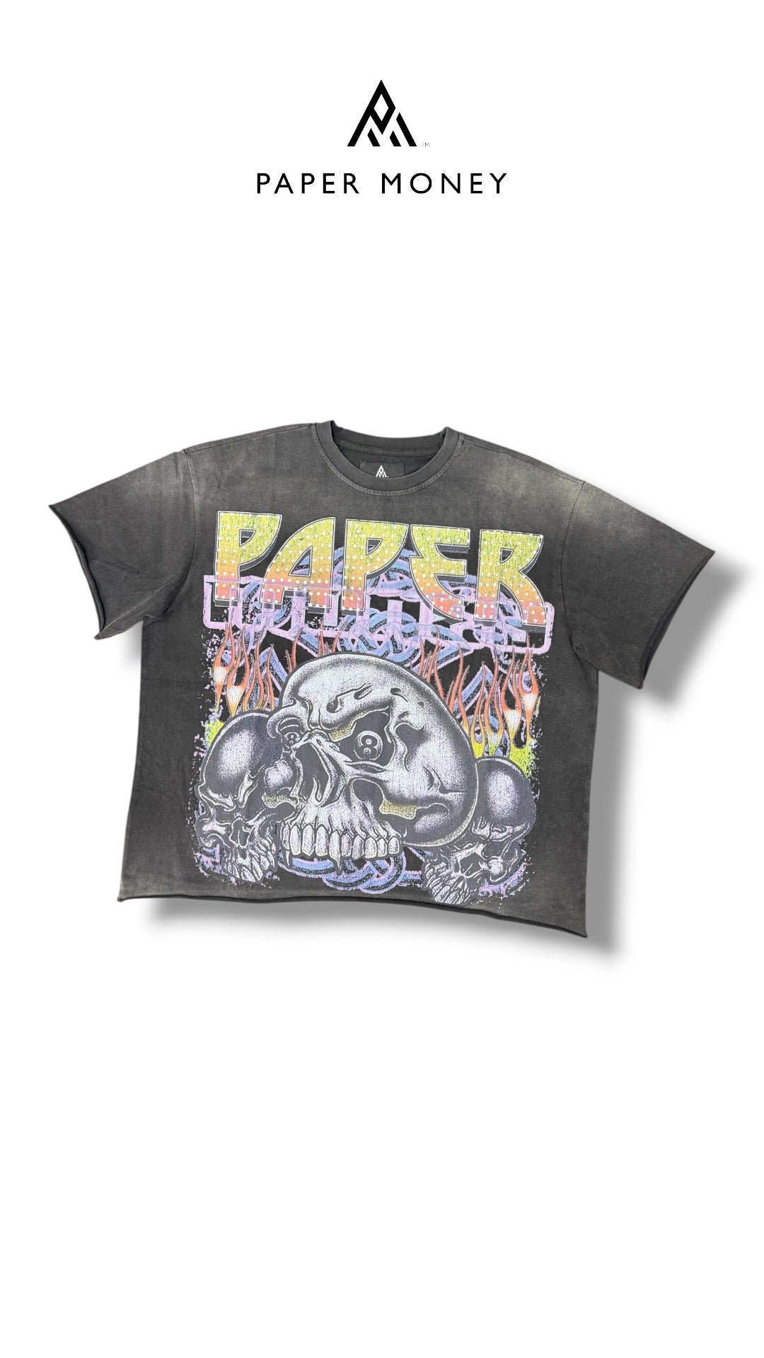 EIGHTBALL BLACK TEE PAPER MONEY