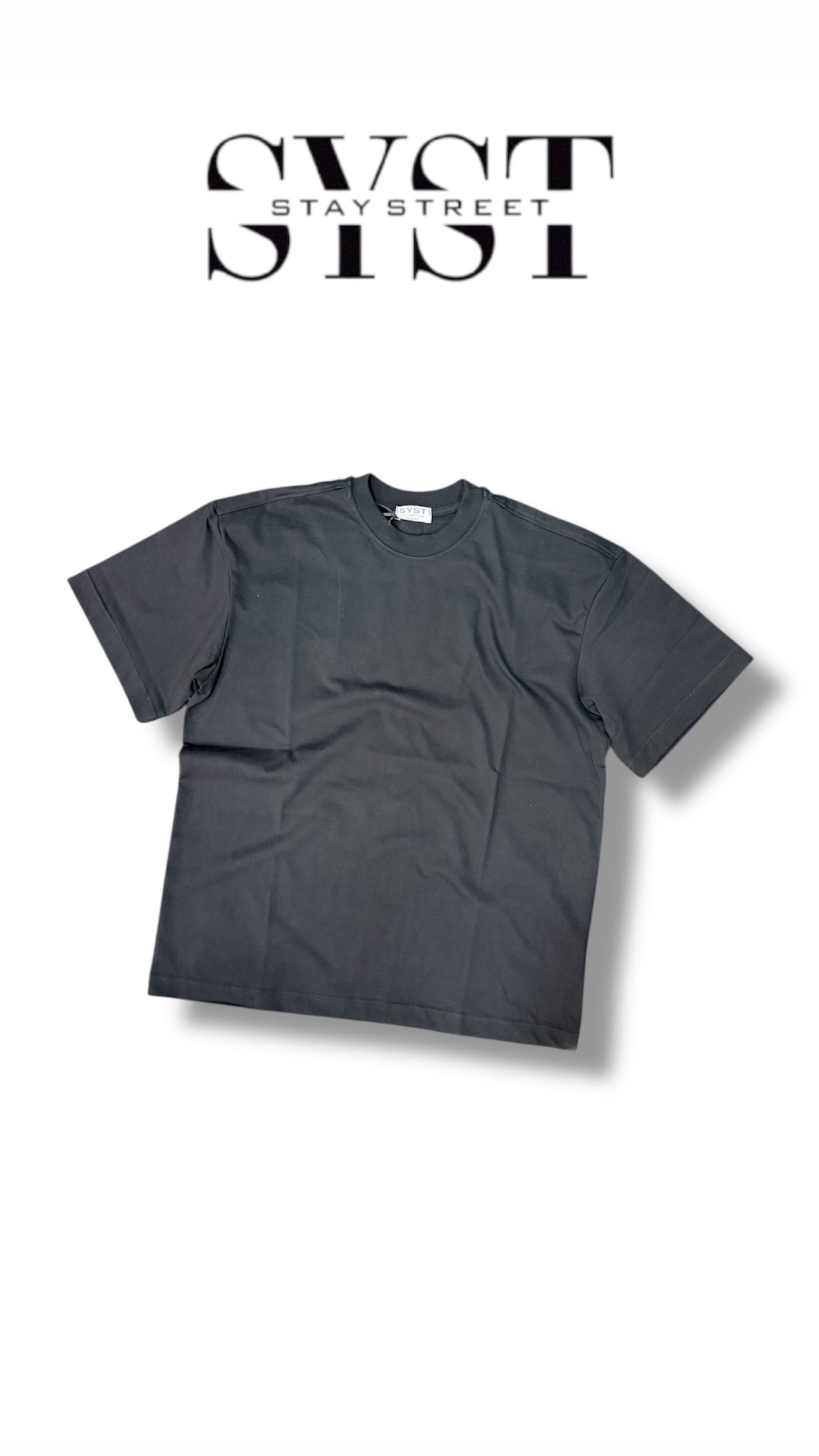 BLACK TEE NEVER 7016