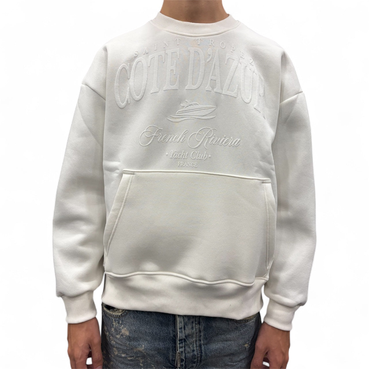 HOODIE COTE D’AZUR WHITE