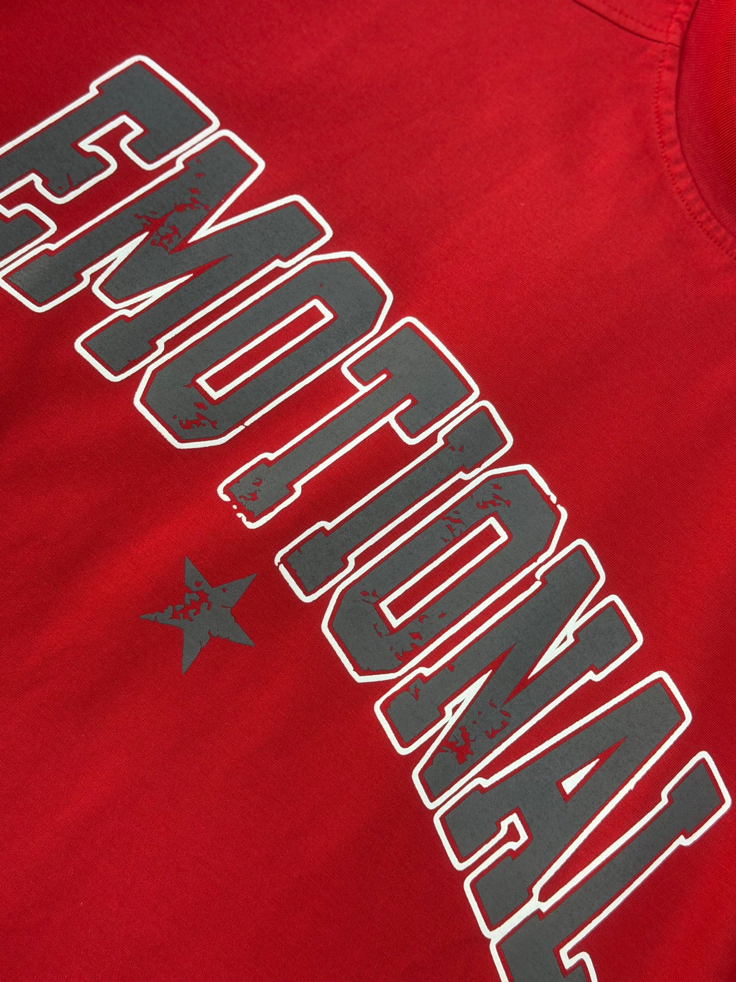 RED TEE DOUBLE PRINT EMO.T.RUST 3029
