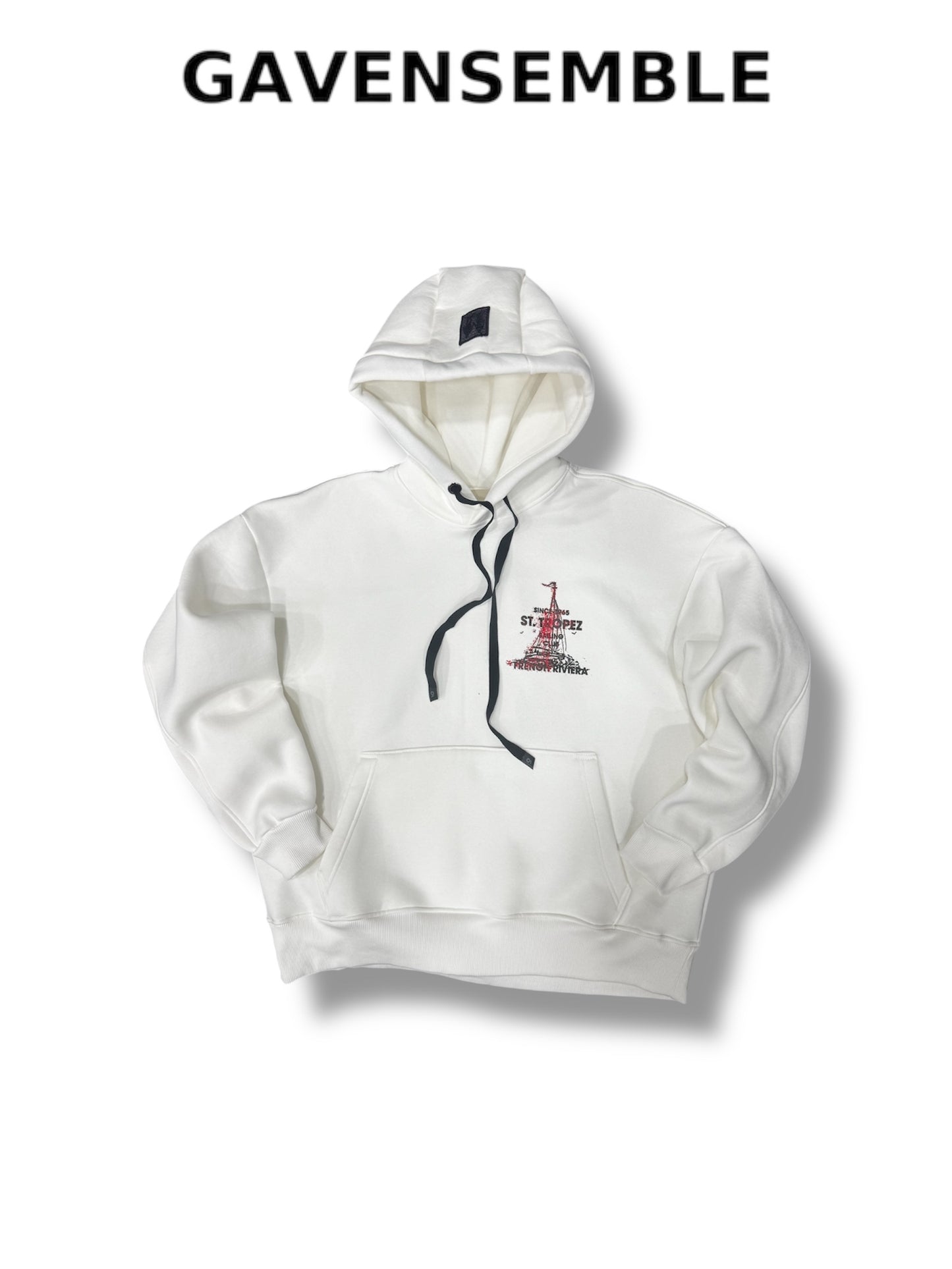 WHITE HOODIE ST.TROPEZ