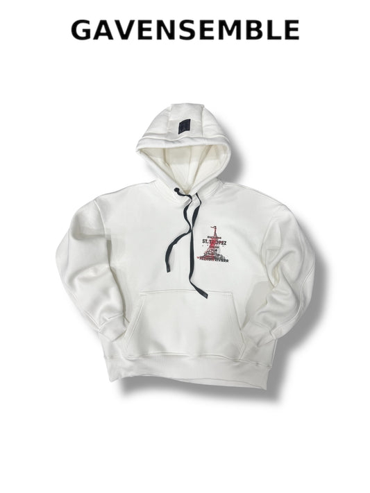 WHITE HOODIE ST.TROPEZ