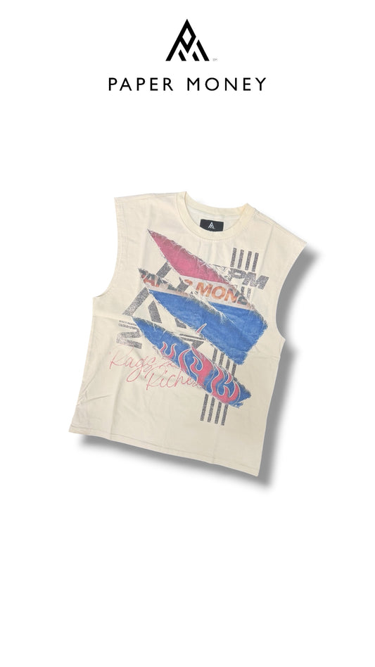 COUNTERFEIT SLEEVELESS CREAM PAPER MONEY