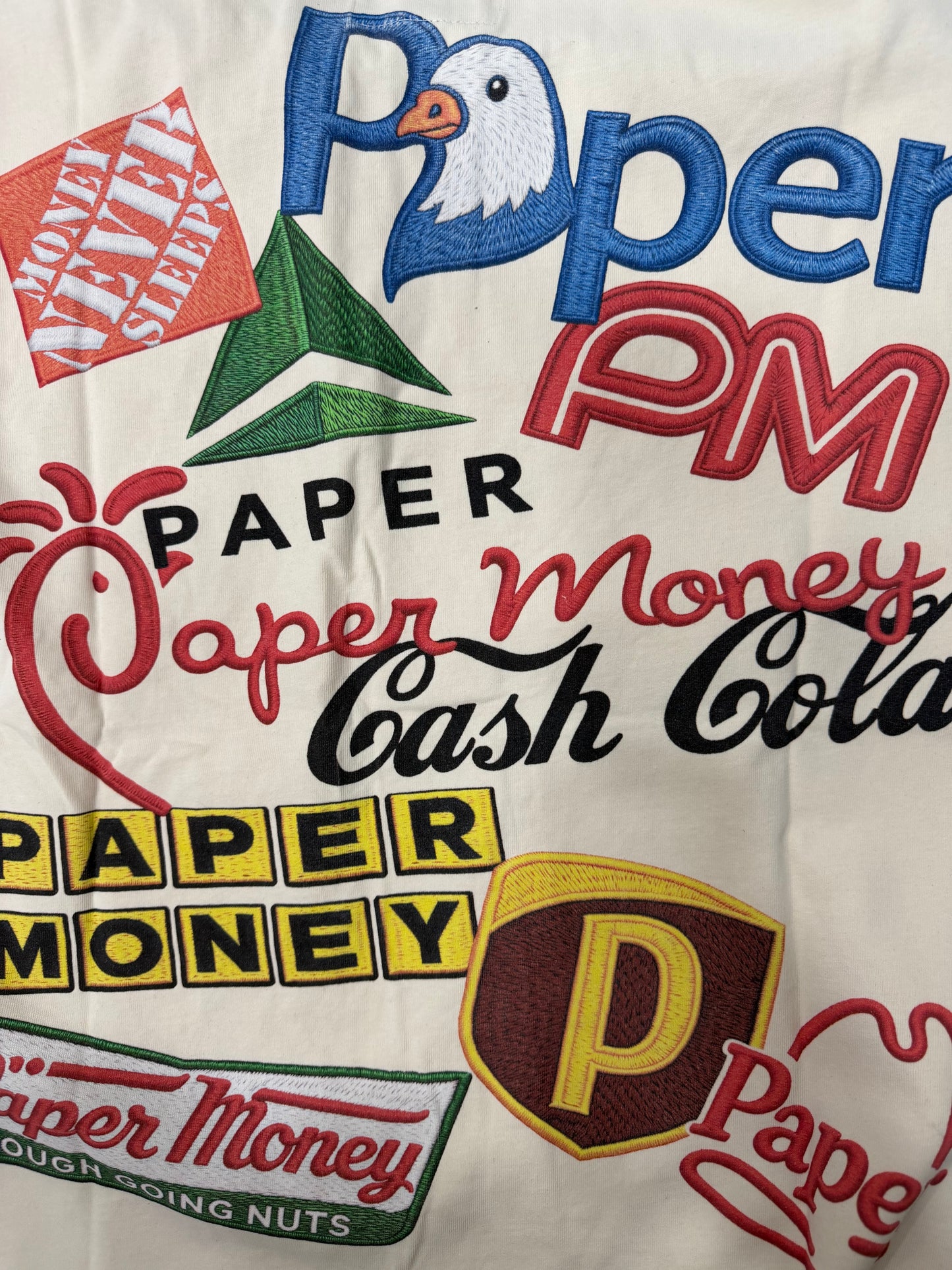COUNTERFEIT SLEEVELESS CREAM PAPER MONEY