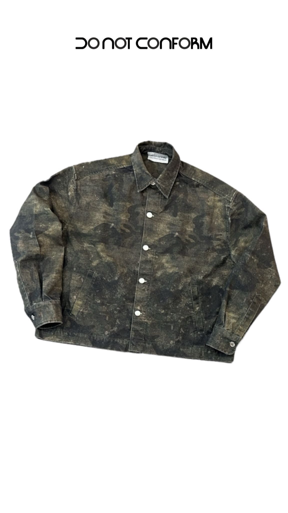 SHIRT DENIM GREEN CAMOUFLAGE