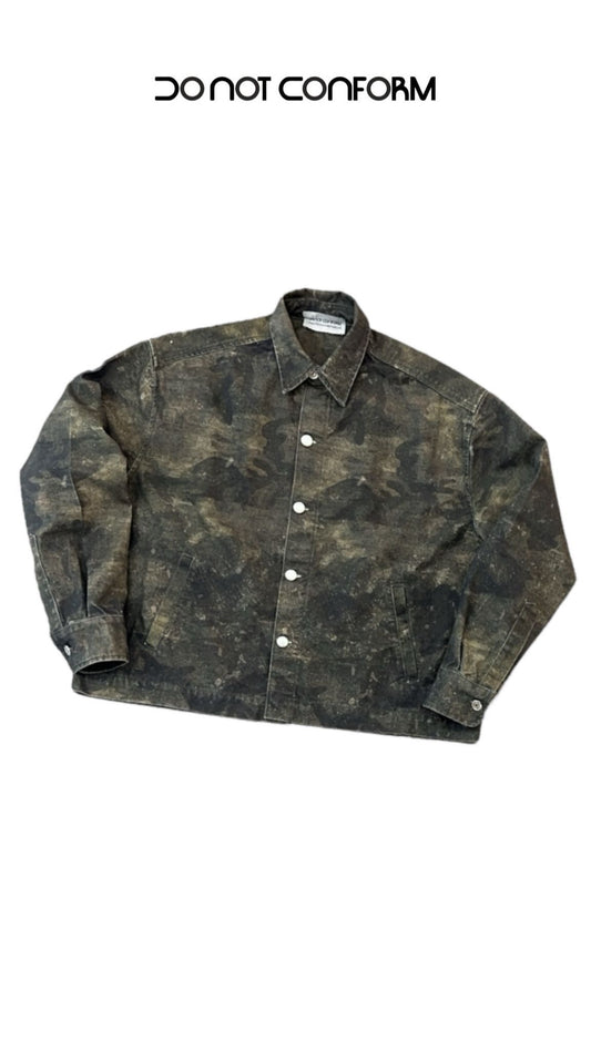 SHIRT DENIM GREEN CAMOUFLAGE