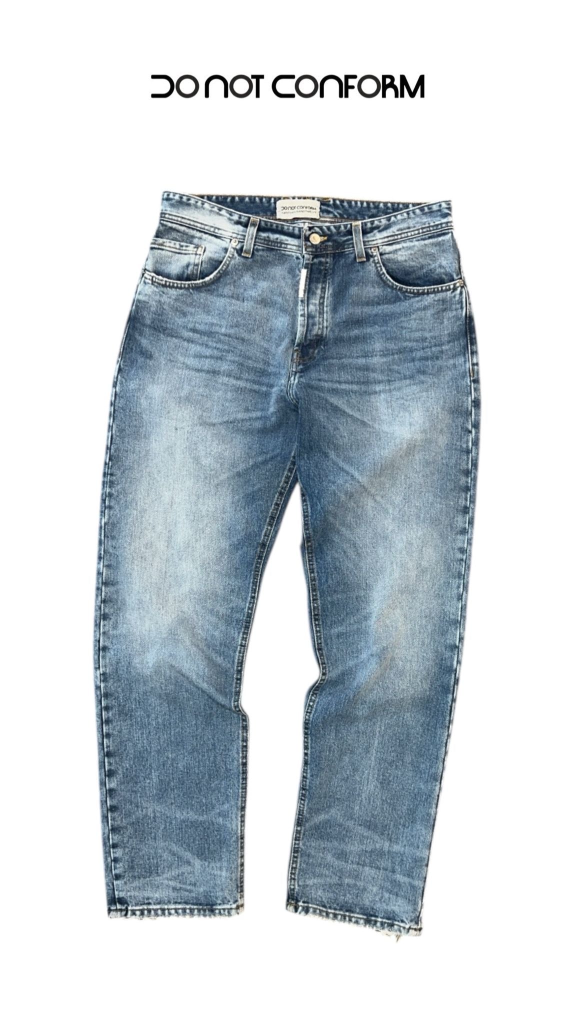 BAGGY BLUE EMBROIDERED-TRIBAL MOON