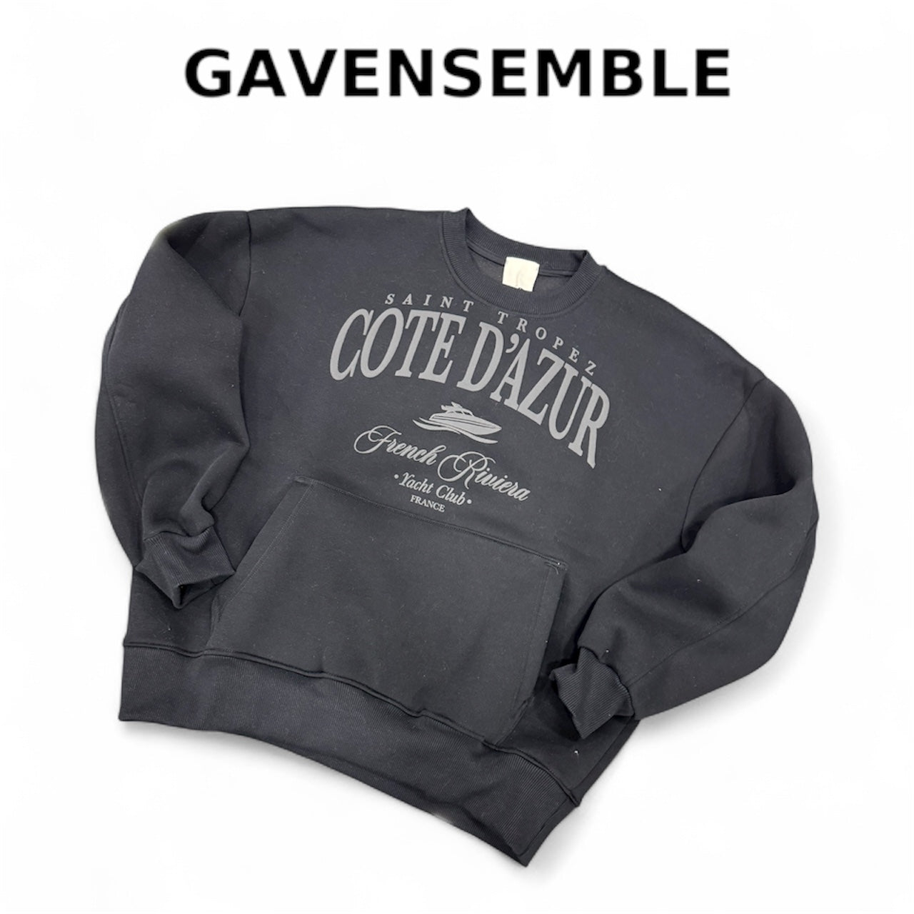 HOODIE COTE D’AZUR BLACK