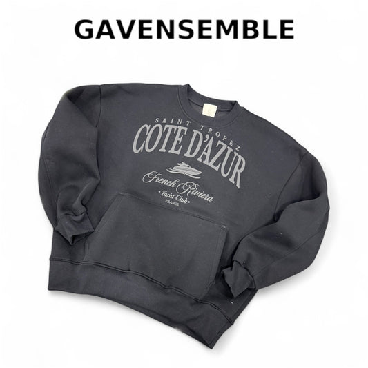 HOODIE COTE D’AZUR BLACK