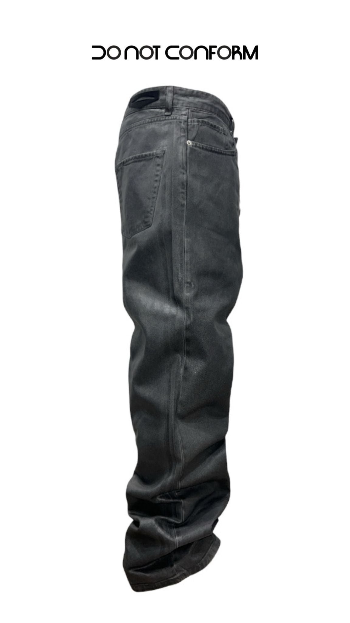 BAGGY GREY WAXED LEATHER 2040/1
