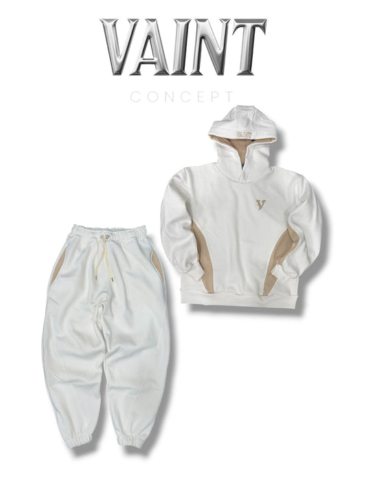 WHITE TRACKSUIT SET
