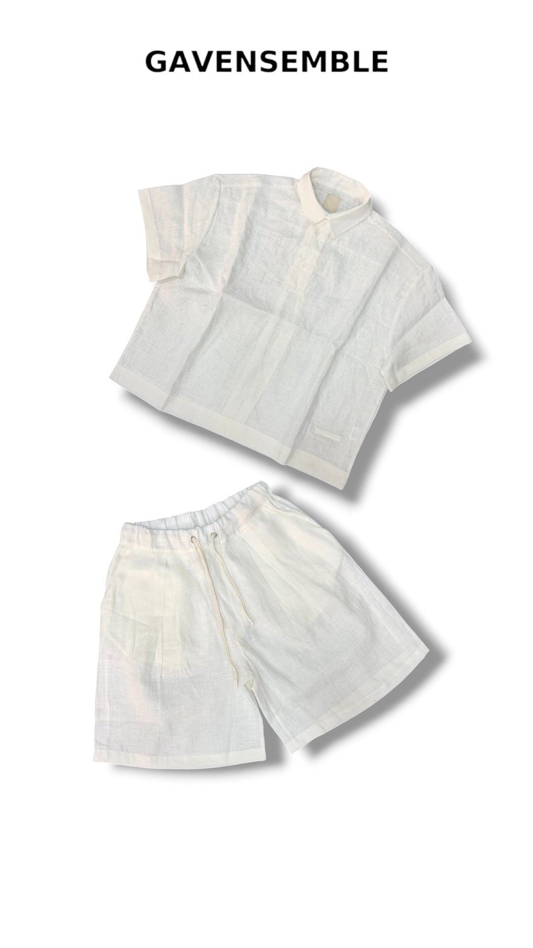 GAVENSEMBLE LINEN SET WHITE 620/530