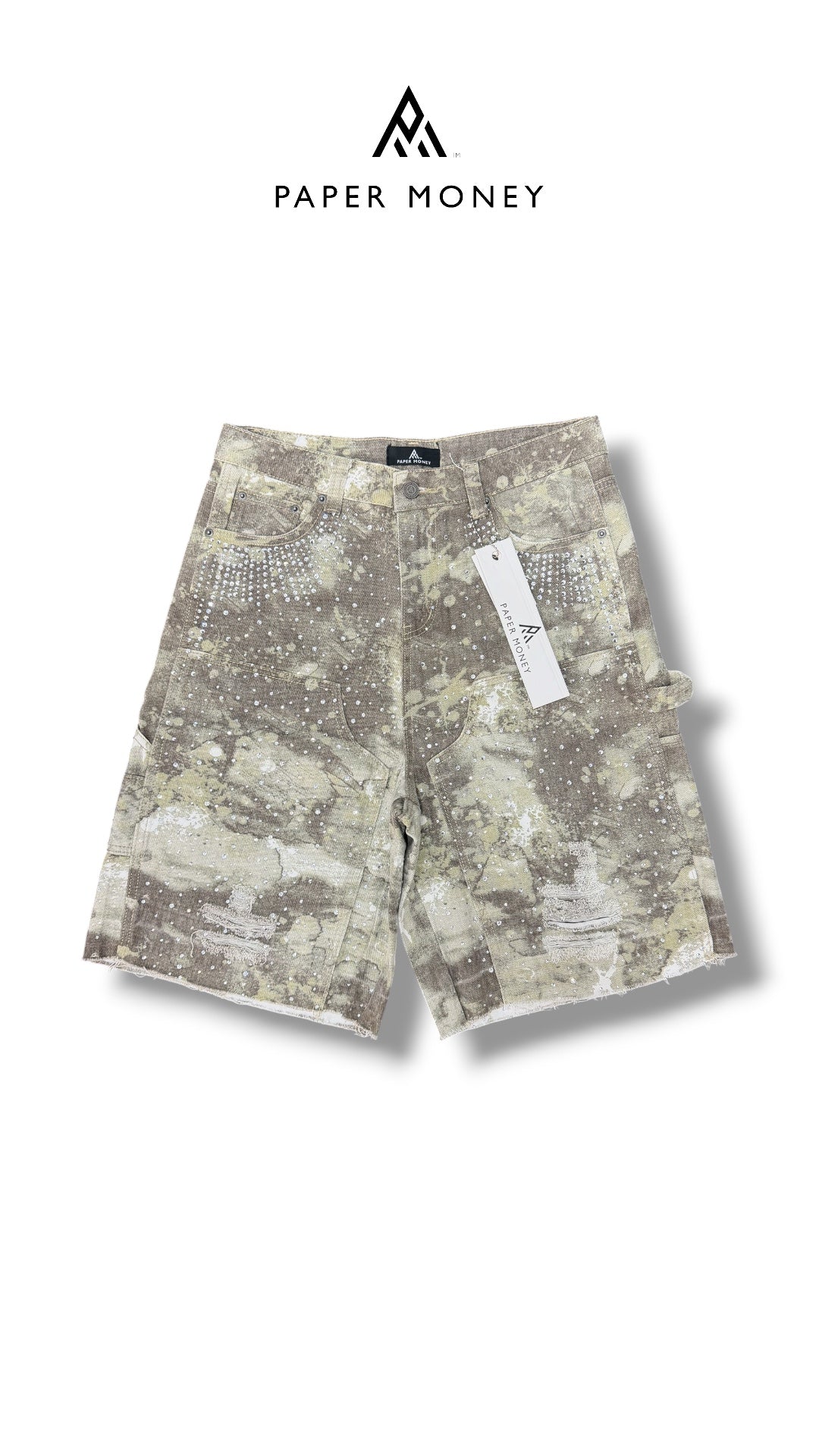 CRYSTALIZED CAMO FADED PAPER MONEY
