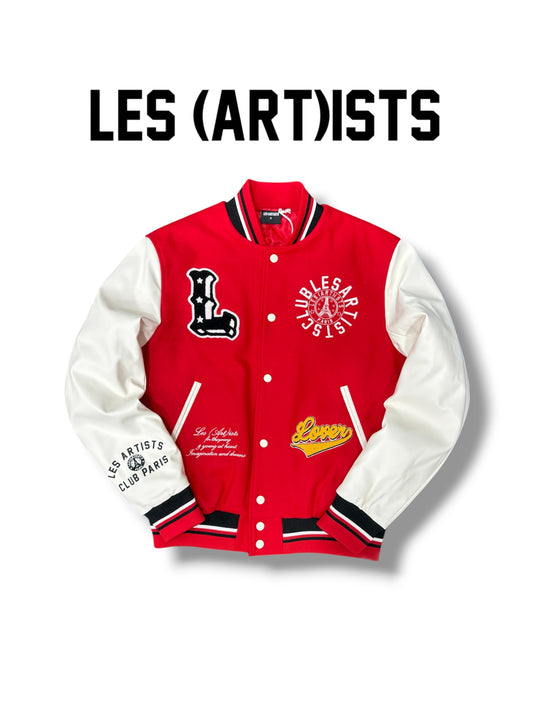 VARSITY JACKET COLLEGE PLAYER RED