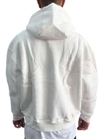 HOODIE-PRINT OVERCOME WHITE 6040