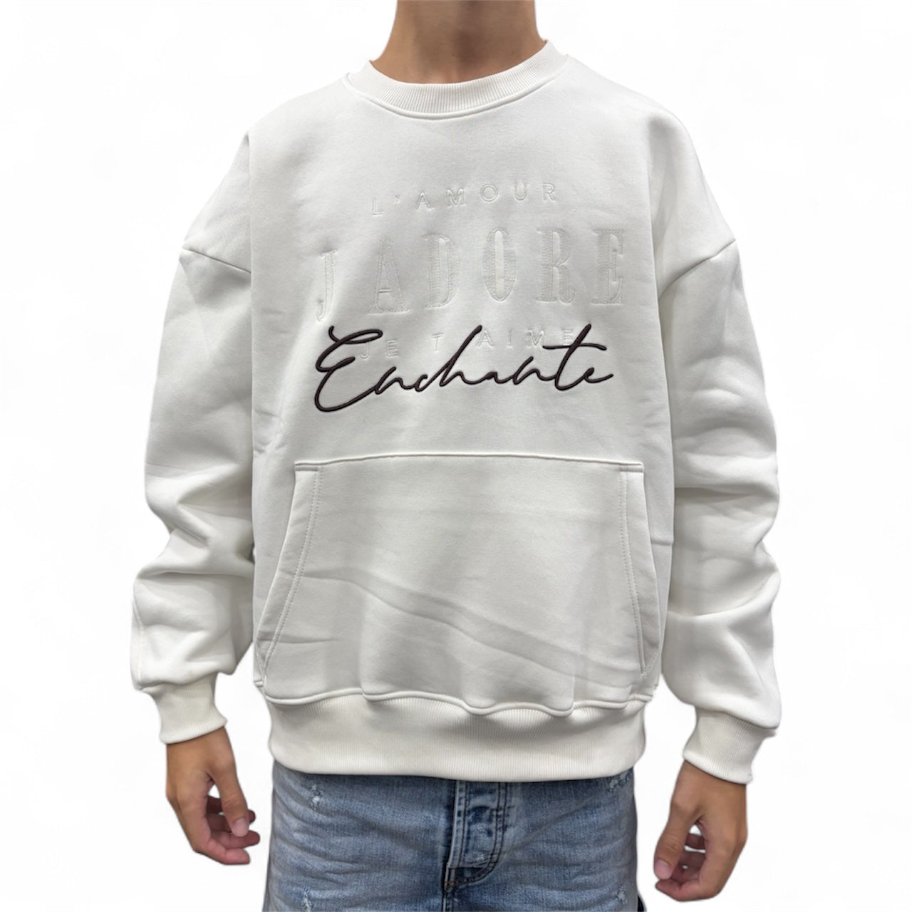 HOODIE L’AMOUR JADORE CREAM