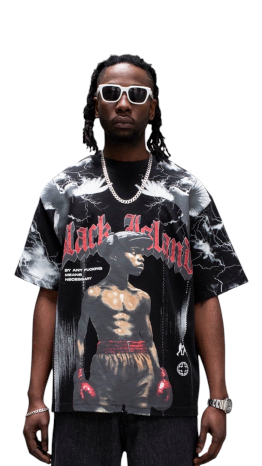 BOXER BLACK TEE BLACK ISLAND 2003