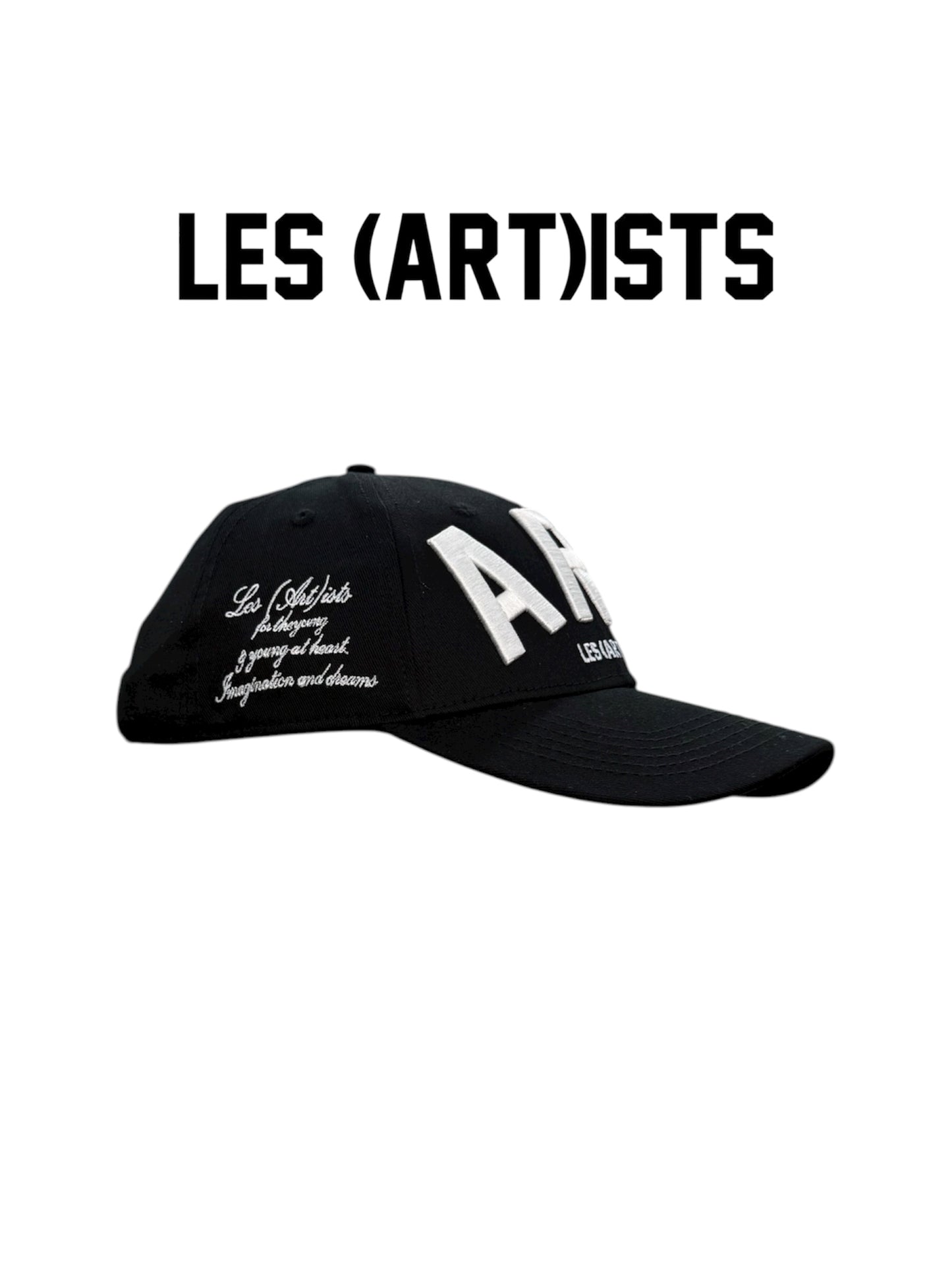 DAD HAT BASEBALL ART BLACK